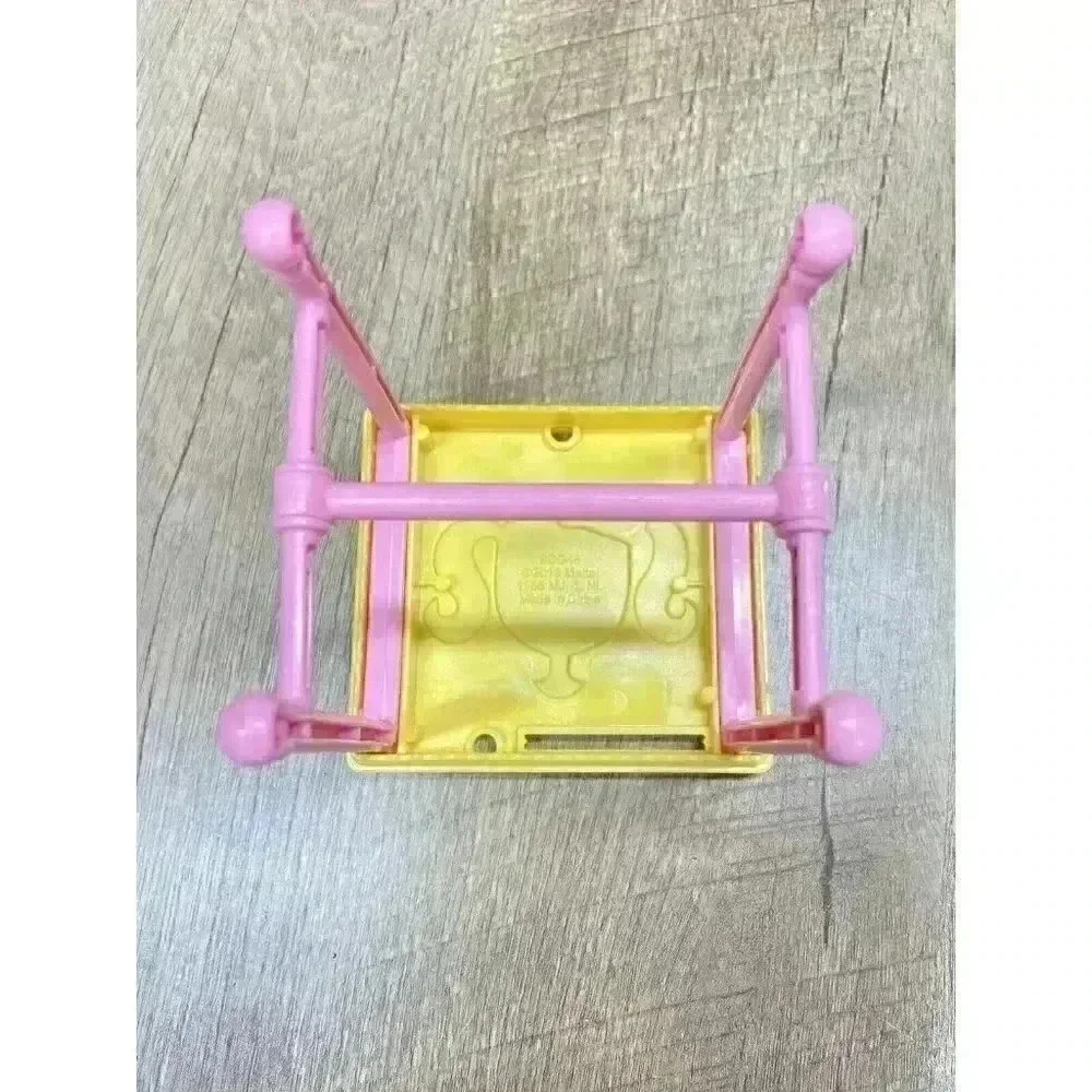 2013 Mattel Barbie Yellow Table Desk Pink Legs Dream House Replacement Part Toy
